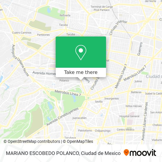 MARIANO ESCOBEDO POLANCO map