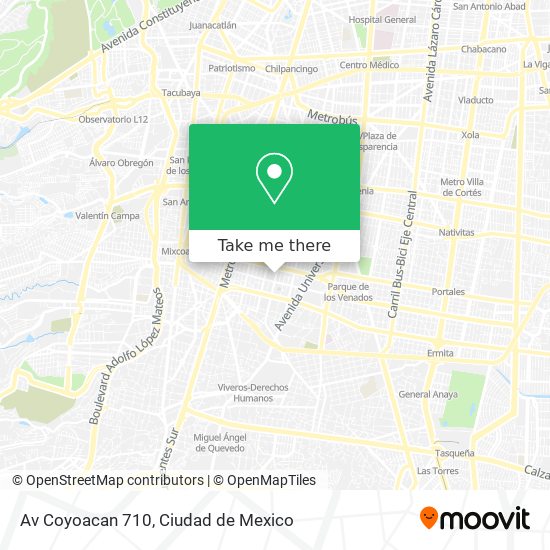 Mapa de Av  Coyoacan  710