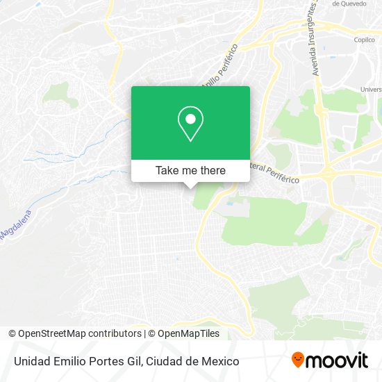 Unidad Emilio Portes Gil map
