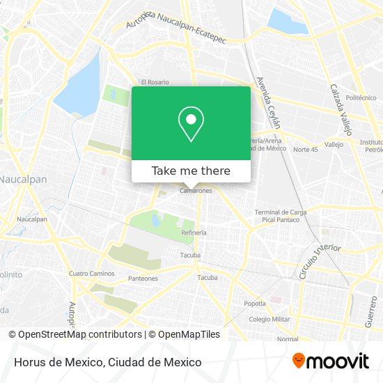 Horus de Mexico map