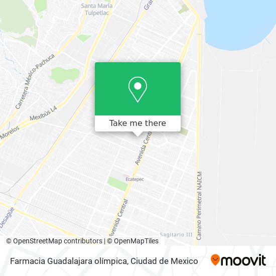 Farmacia Guadalajara olímpica map