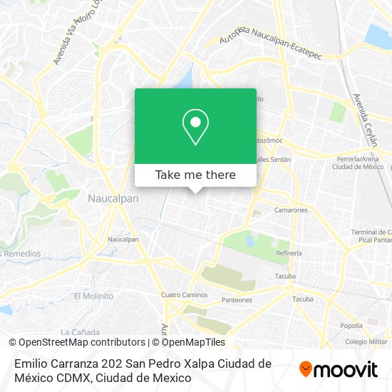 Emilio Carranza 202  San Pedro Xalpa  Ciudad de México  CDMX map