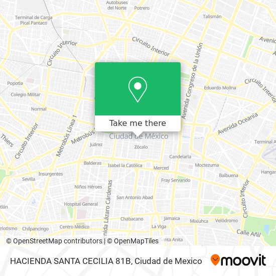 Mapa de HACIENDA SANTA CECILIA 81B