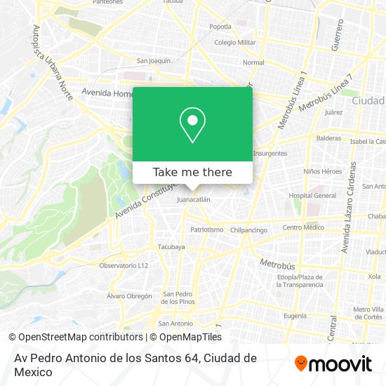 Av  Pedro Antonio de los Santos   64 map