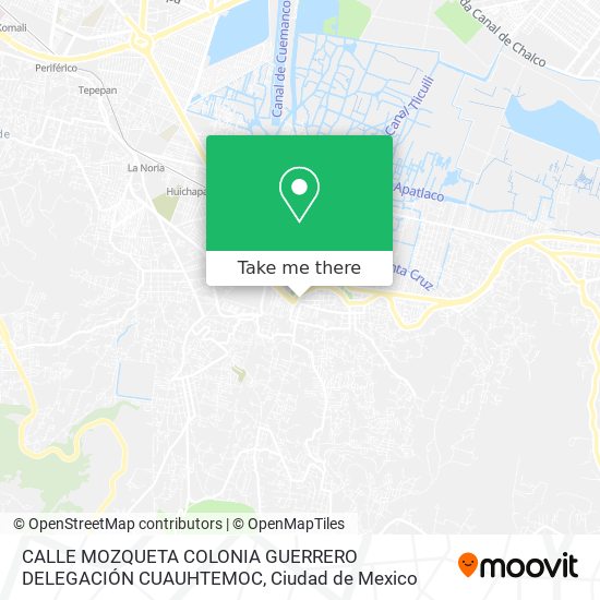 CALLE MOZQUETA COLONIA GUERRERO DELEGACIÓN CUAUHTEMOC map