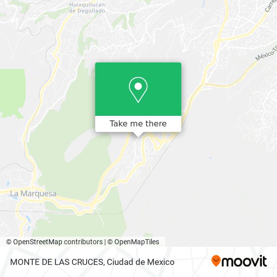 MONTE DE LAS CRUCES map