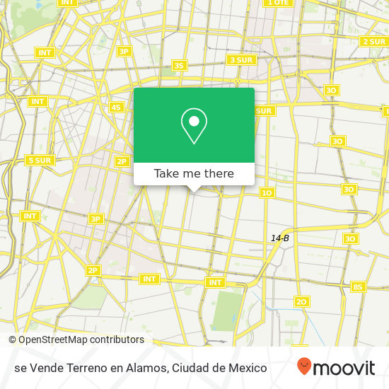 se Vende Terreno en Alamos map