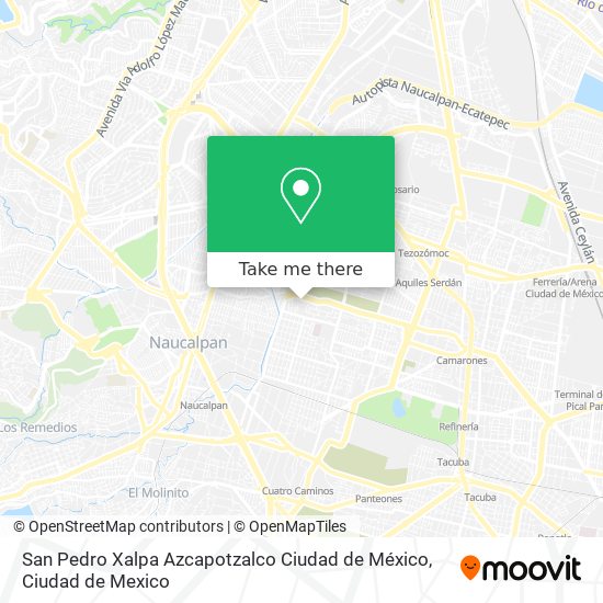 San Pedro Xalpa  Azcapotzalco  Ciudad de México map