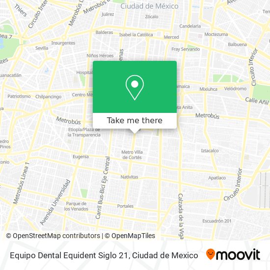 Equipo Dental Equident Siglo 21 map