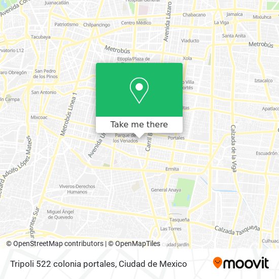 Mapa de Tripoli  522  colonia portales