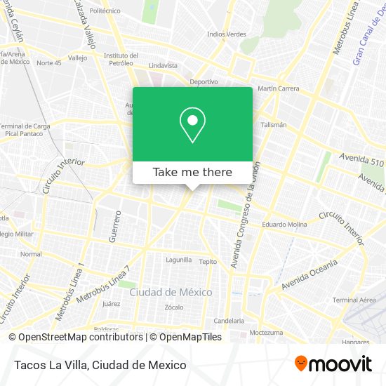 Mapa de Tacos La Villa