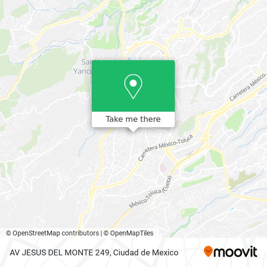 AV JESUS DEL MONTE 249 map