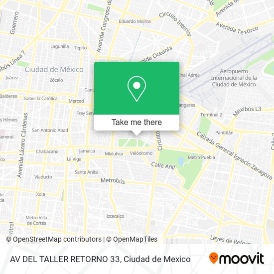 AV  DEL TALLER  RETORNO 33 map