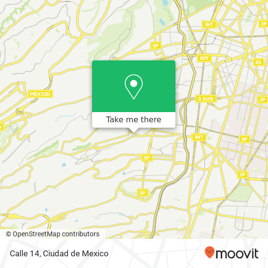 Calle 14 map