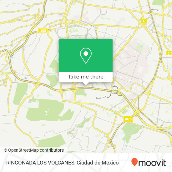 RINCONADA LOS VOLCANES map
