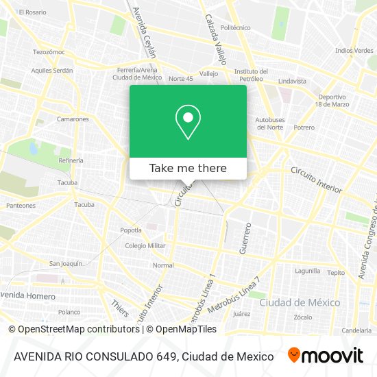 Mapa de AVENIDA RIO CONSULADO 649