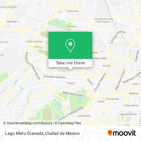 Lago Meru  Granada map