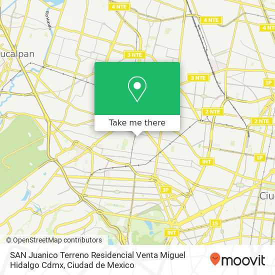 SAN Juanico  Terreno Residencial  Venta  Miguel Hidalgo  Cdmx map