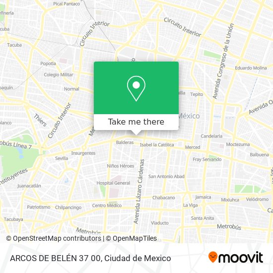 ARCOS DE BELÉN  37   00 map