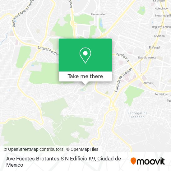 Mapa de Ave Fuentes Brotantes S N Edificio K9