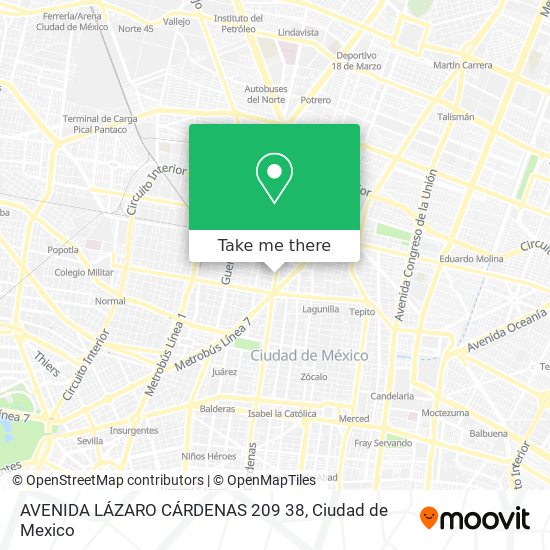 AVENIDA LÁZARO CÁRDENAS 209  38 map