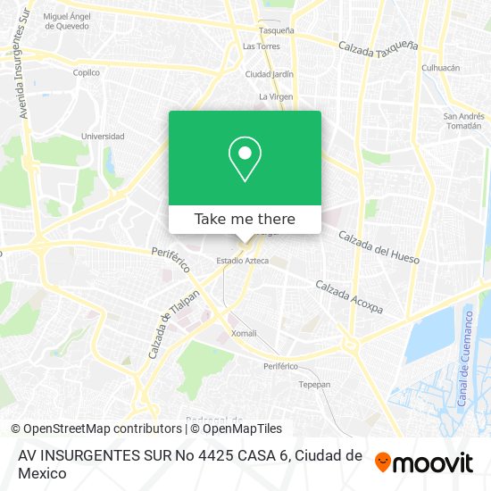 AV  INSURGENTES SUR No  4425 CASA 6 map