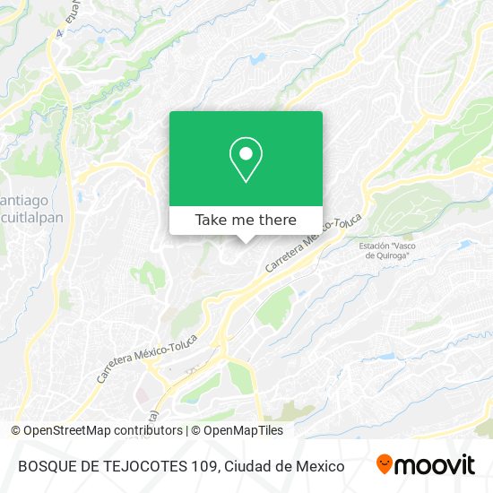 BOSQUE DE TEJOCOTES 109 map