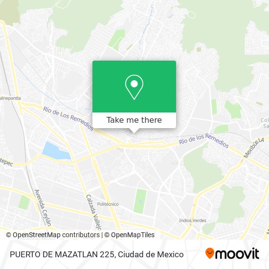 PUERTO DE MAZATLAN 225 map