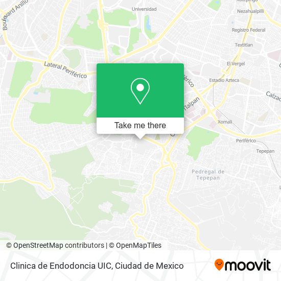 Clinica de Endodoncia UIC map