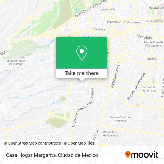 Mapa de Casa Hogar Margarita