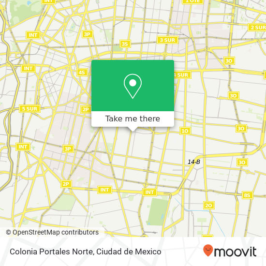 Colonia Portales Norte map
