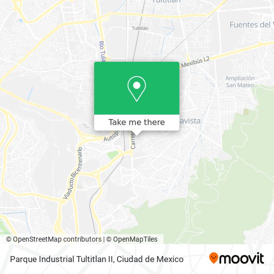 Mapa de Parque Industrial Tultitlan II