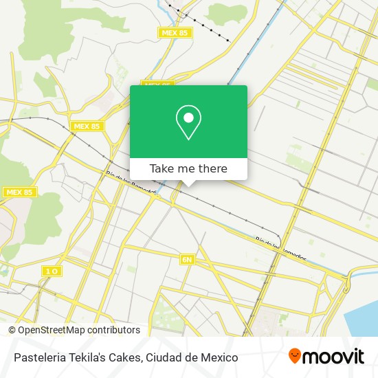 Mapa de Pasteleria Tekila's Cakes