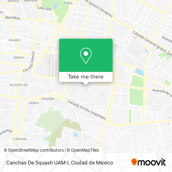 Canchas De Squash UAM-I map