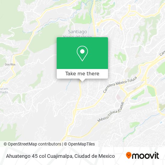 Ahuatengo  45 col Cuajimalpa map