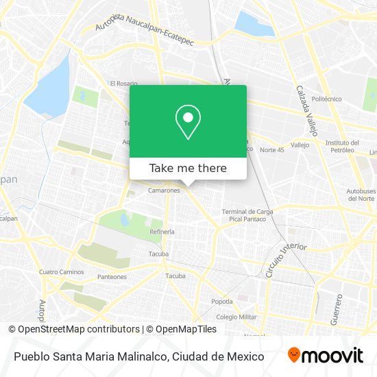 Mapa de Pueblo Santa Maria Malinalco