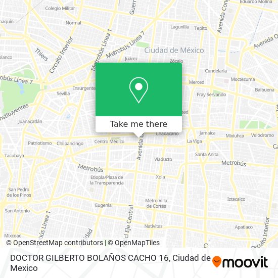 DOCTOR GILBERTO BOLAÑOS CACHO  16 map