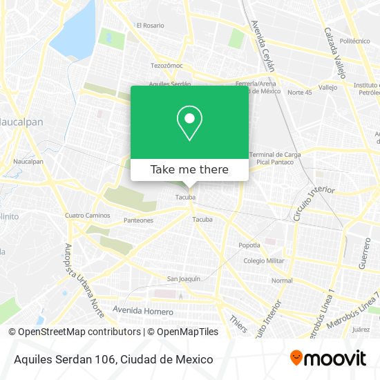 Aquiles Serdan 106 map
