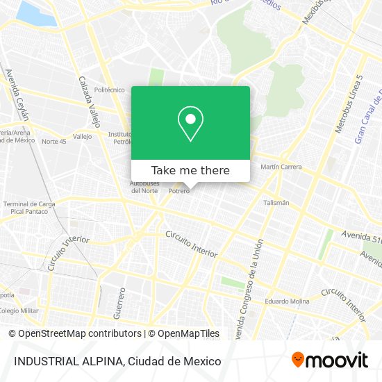 INDUSTRIAL  ALPINA map