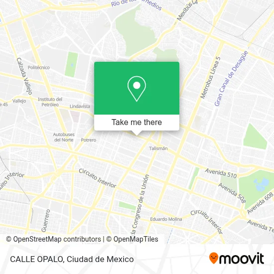 CALLE OPALO map