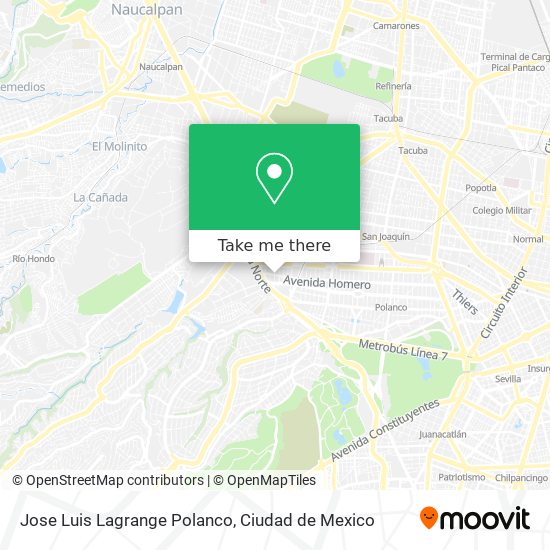 Jose Luis Lagrange Polanco map