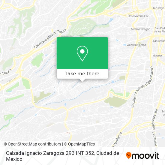 Calzada Ignacio Zaragoza 293 INT 352 map