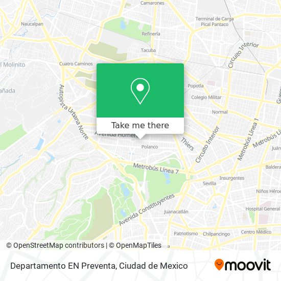 Mapa de Departamento EN Preventa