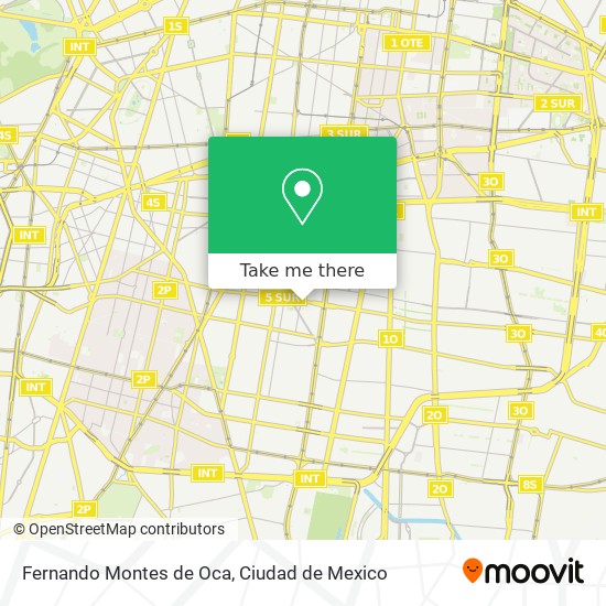 Mapa de Fernando Montes de Oca
