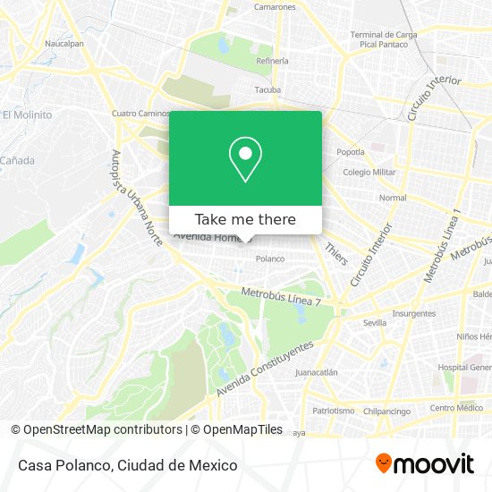Mapa de Casa   Polanco