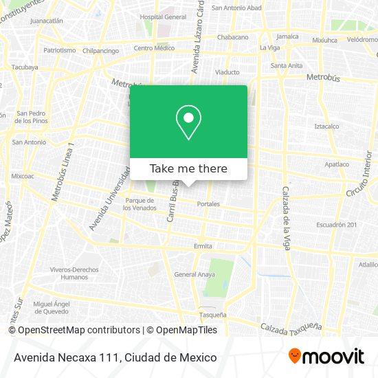 Avenida Necaxa 111 map