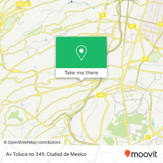 Av  Toluca no  349 map