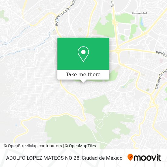 ADOLFO LOPEZ MATEOS  NO  28 map