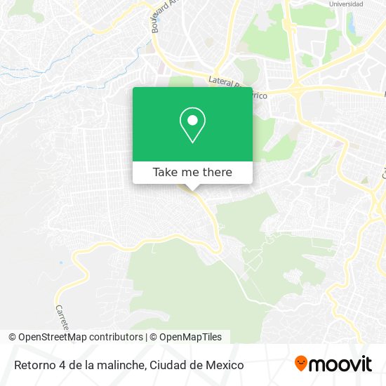 Mapa de Retorno 4 de la malinche