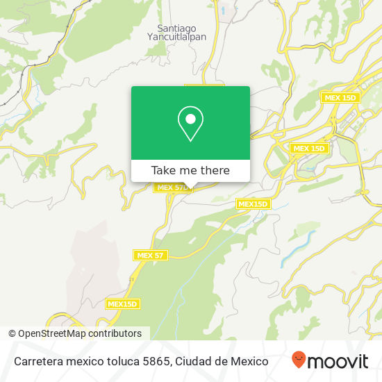 Carretera mexico toluca 5865 map